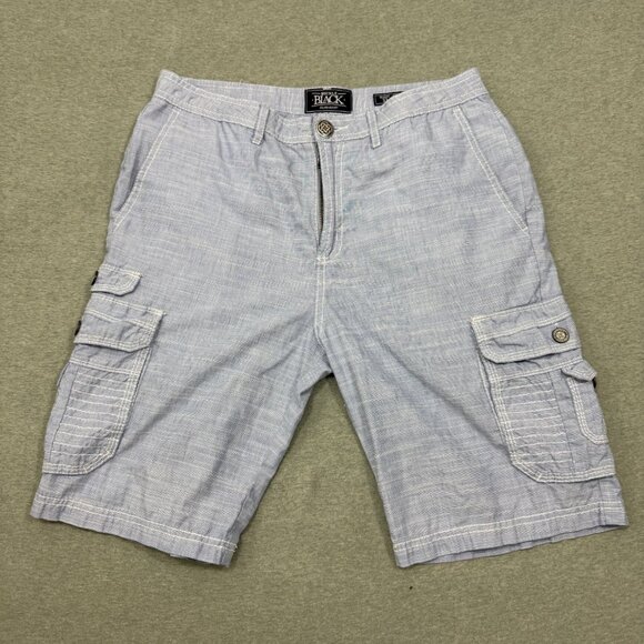 Buckle Black Mens Sky Blue Standard Fit Cargo Shorts Cotton Size 32 - Picture 1 of 10